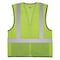 Ergodyne Hi-Vis Safety Vest w/Black Bottom S, M Class 2 U Back, , Zipper 2 Pockets, 1 Mic Tab 8210ZBK - alternate 4